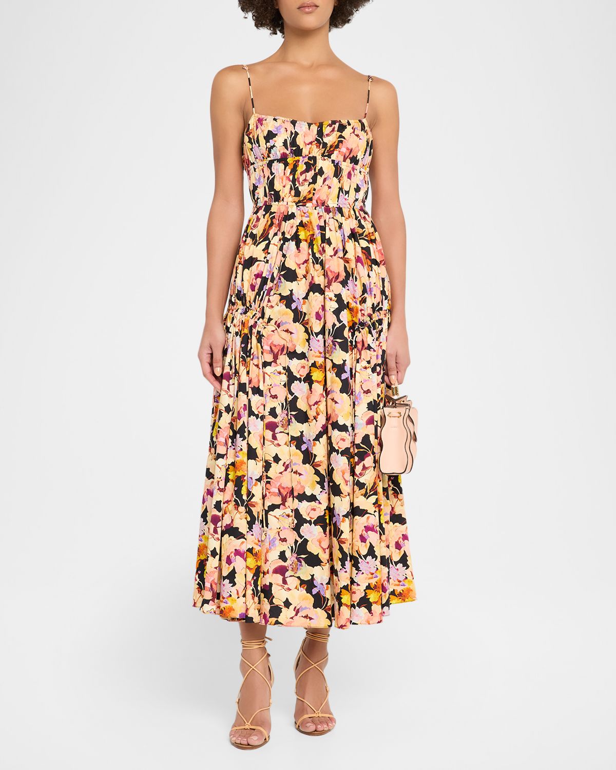 Ulla Johnson Vidri Floral Cotton Midi Dress