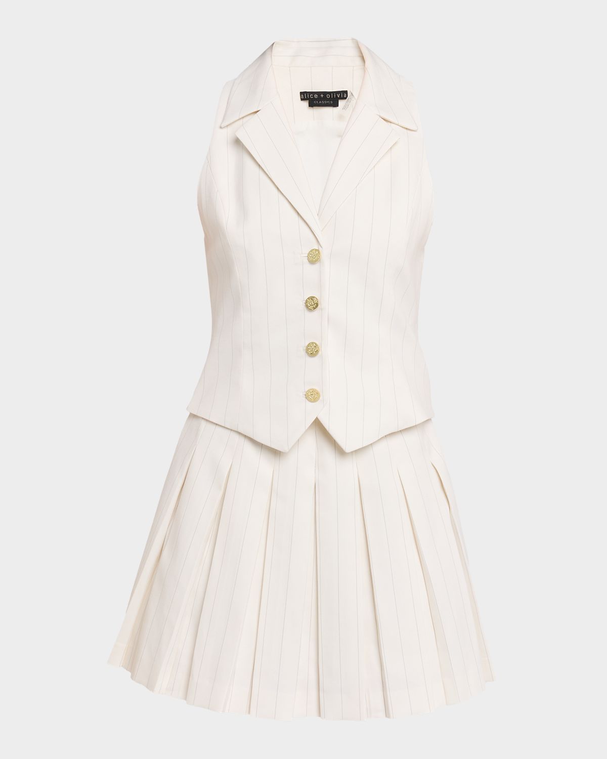 ALICE + OLIVIA Alicia Vest Mini Dress