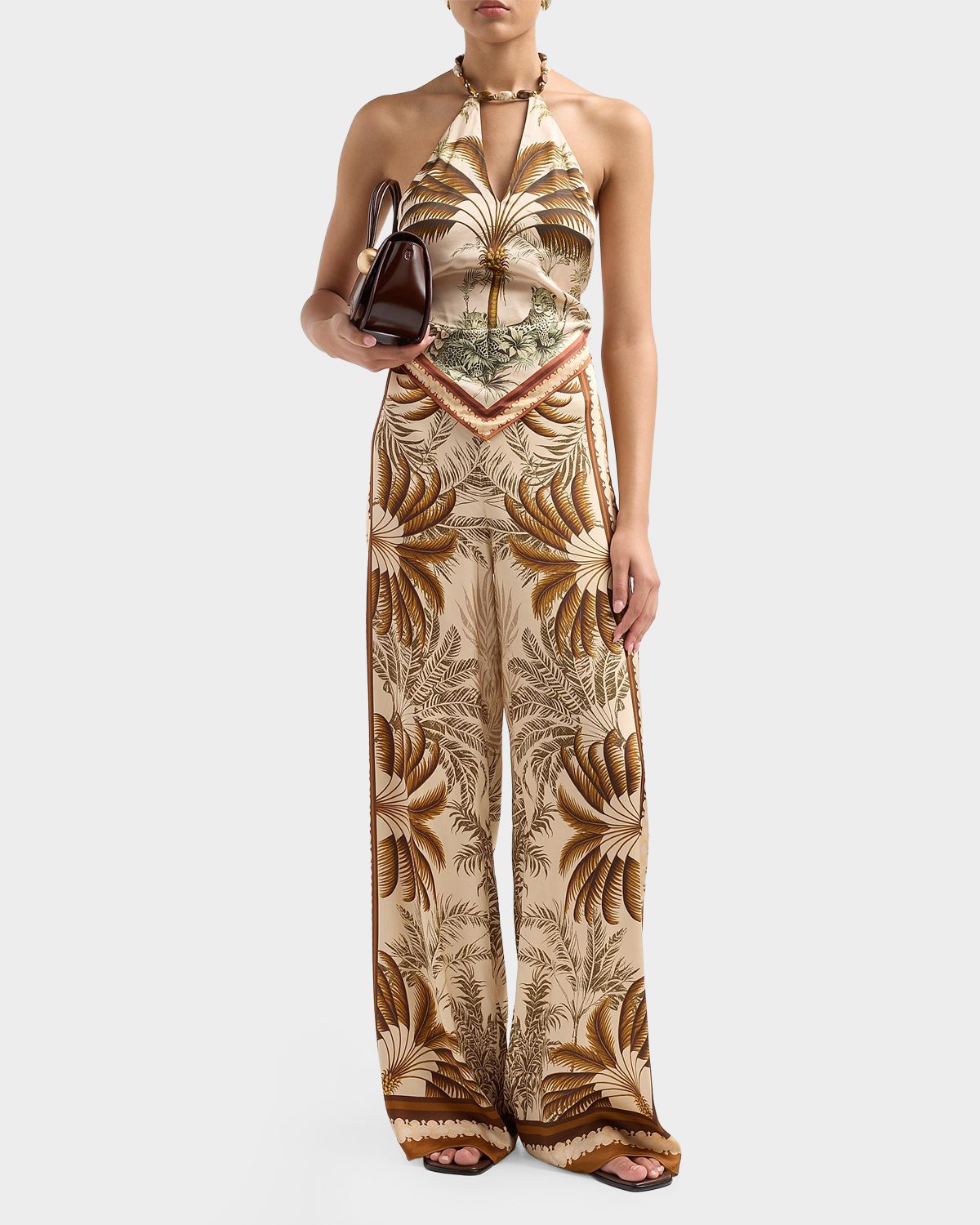 Retrofete Zaphira Beaded Satin Halter Top | Thumbnail 2 Retrofete Zaphira Beaded Satin Halter Top | Thumbnail 2