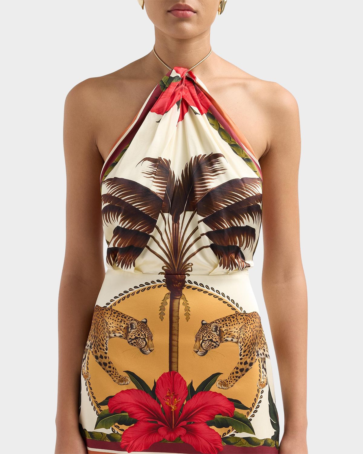 Retrofete Cymbeline Printed Halter Dress | Thumbnail 5