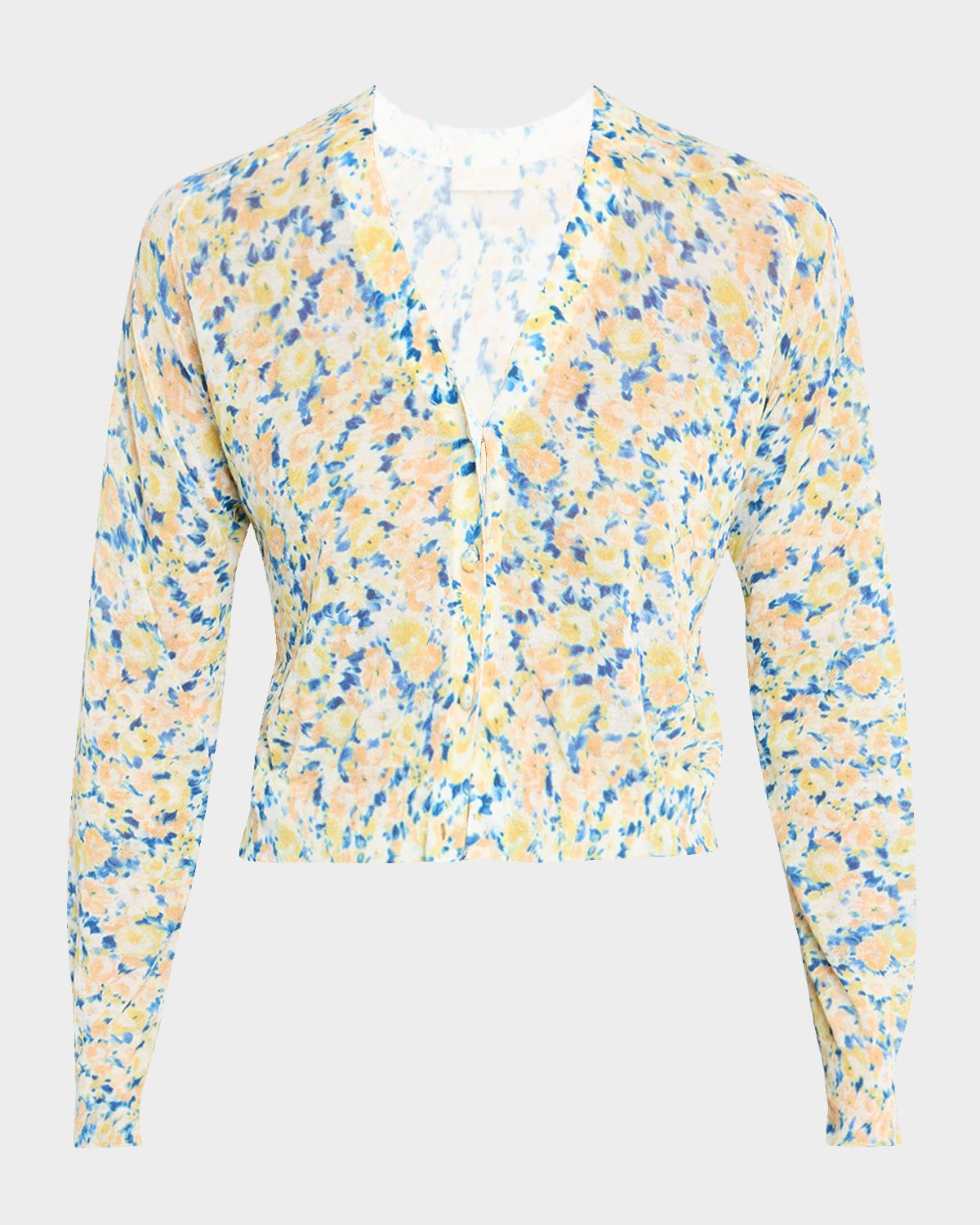 Ulla Johnson Vivienne Floral Cropped Cardigan