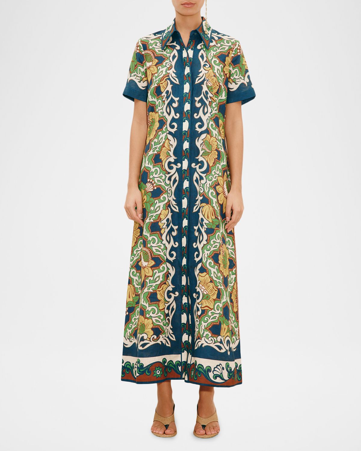 ALEMAIS Liana Midi Shirtdress