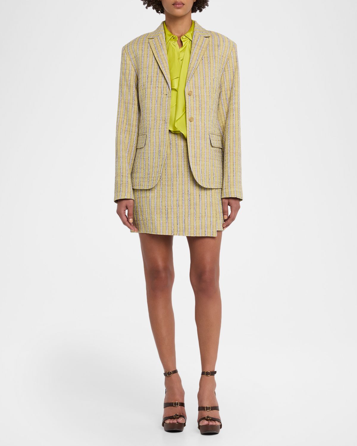 Ulla Johnson Gesture Silk-Chiffon Ruffle Blouse