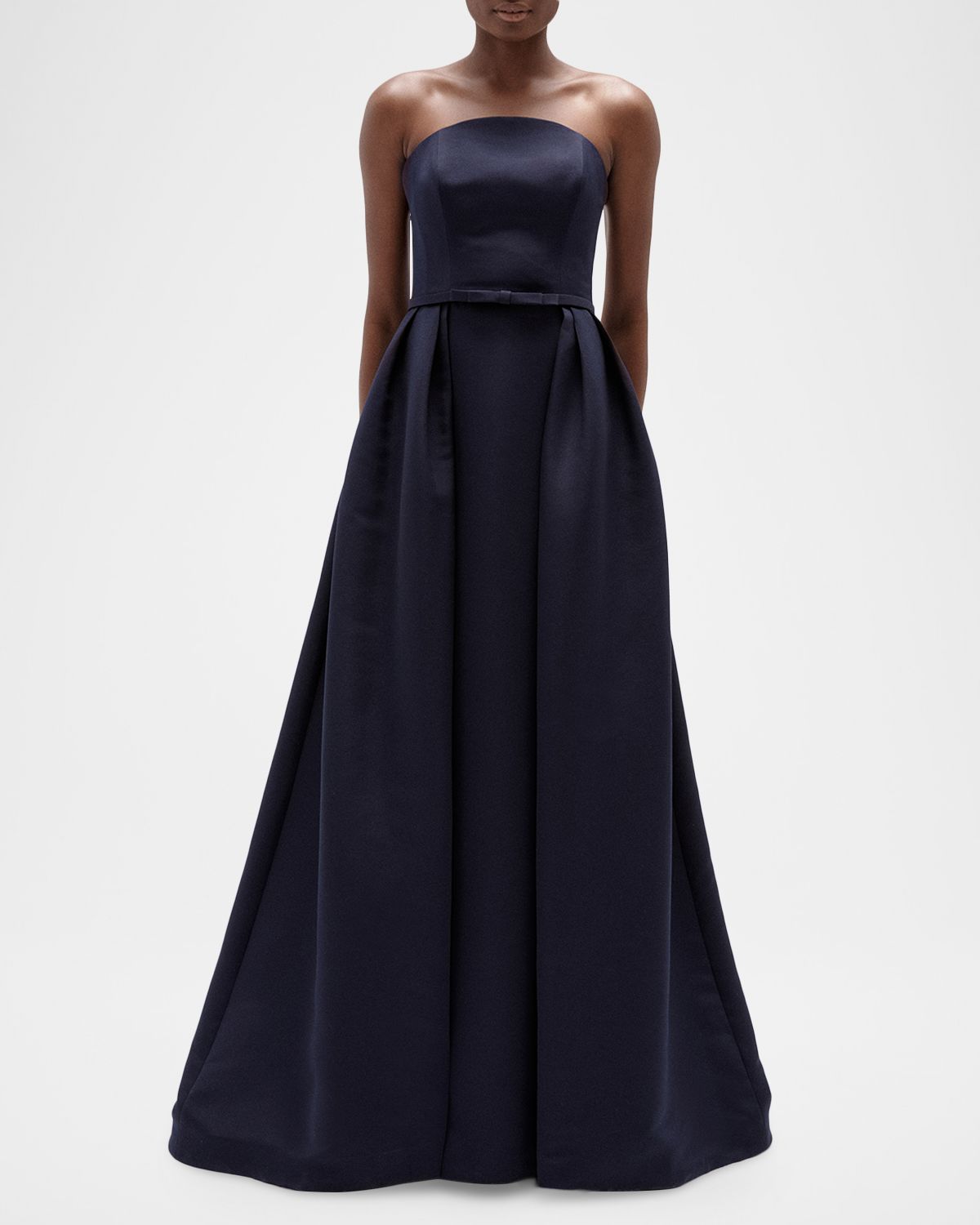 Amsale Strapless Flared Long Gown | Thumbnail 6 Amsale Strapless Flared Long Gown | Thumbnail 6