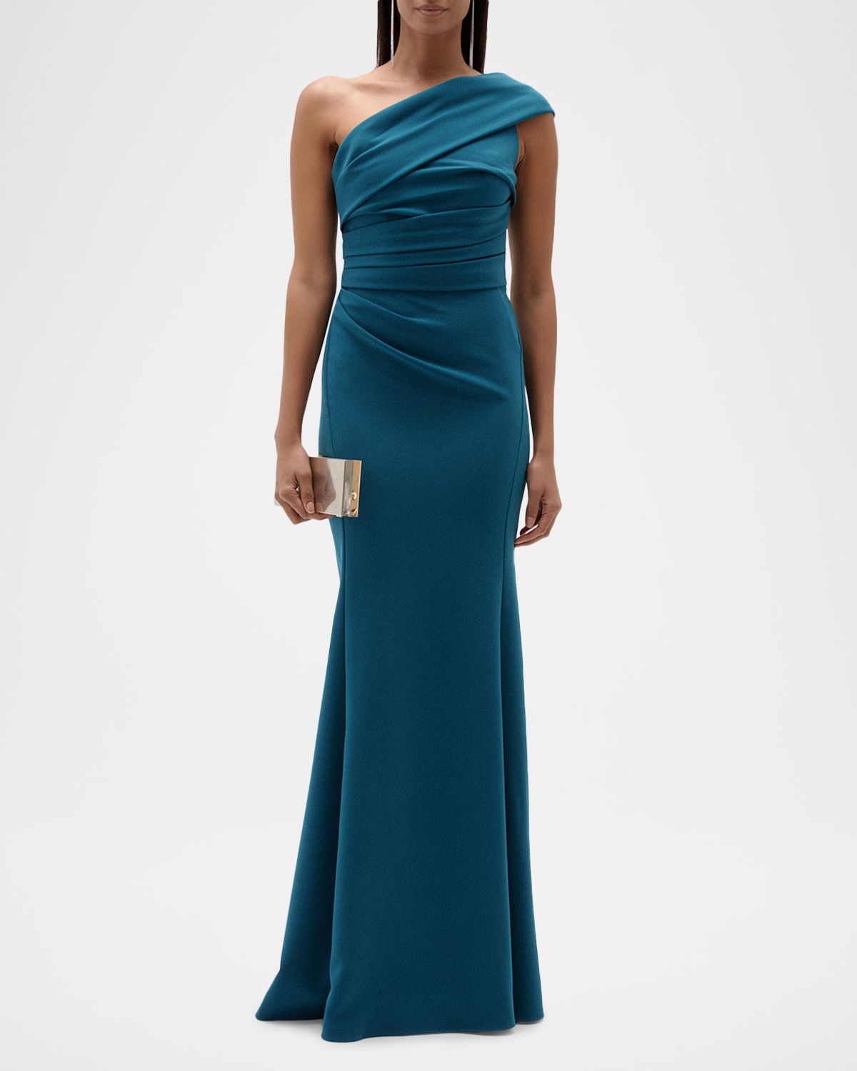 Amsale Strapless Floral Ankle-Length Dress | Thumbnail 6