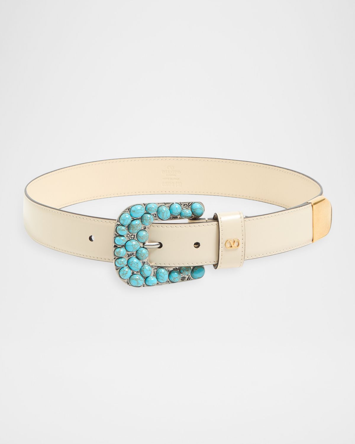 Valentino Garavani VLogo Signature Brushed Calfskin Belt, 30mm | Thumbnail 4 Valentino Garavani VLogo Signature Brushed Calfskin Belt, 30mm | Thumbnail 4