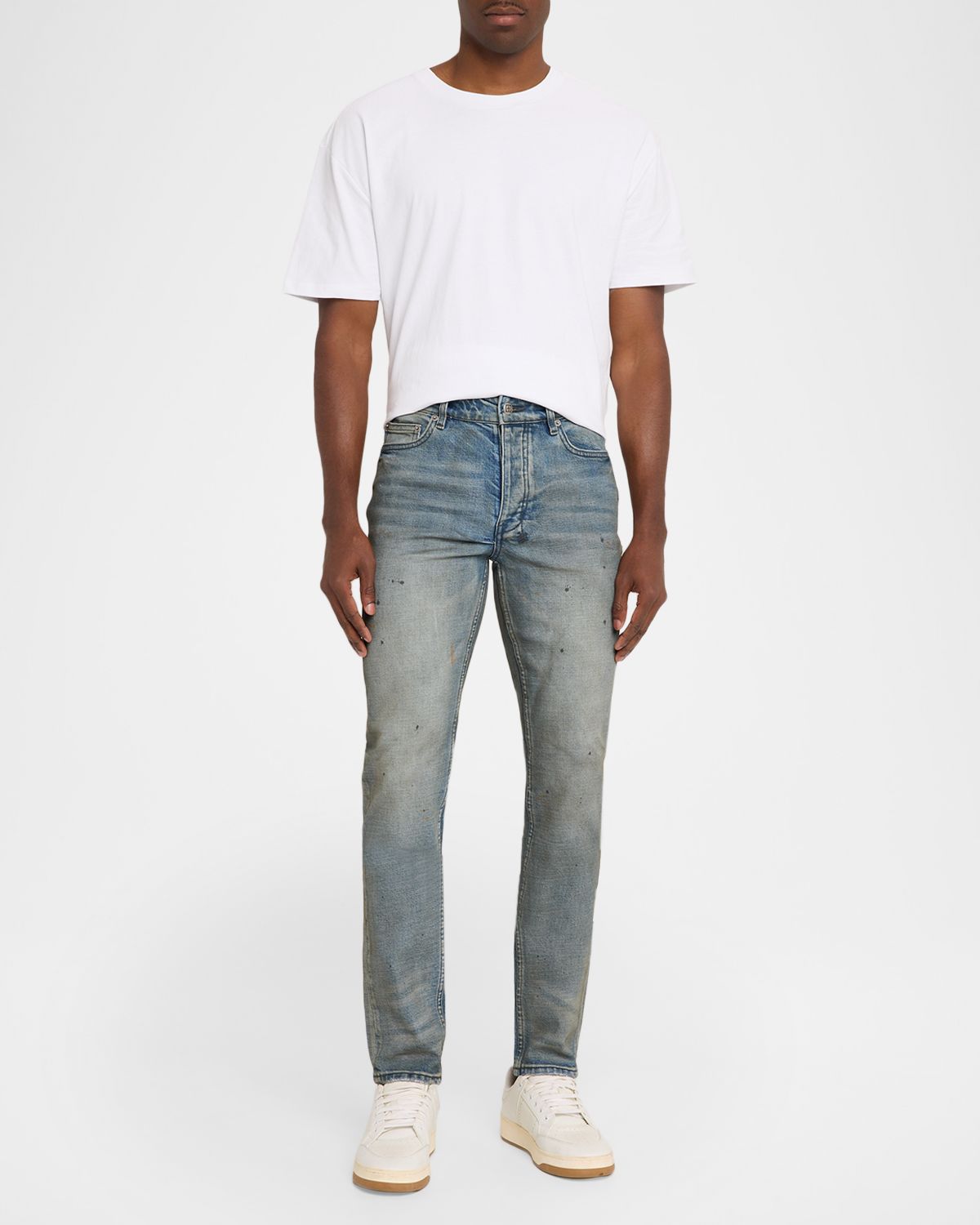 Ksubi Men 's Chitch Paint Splatter Skinny Jeans