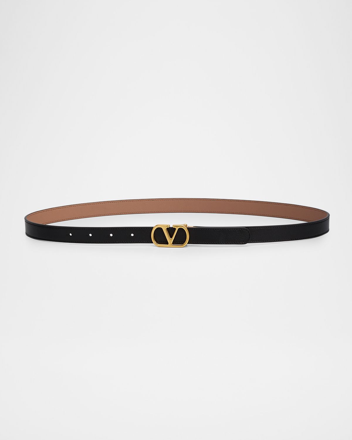 Valentino Garavani VLogo Signature Reversible Shiny Calfskin Belt 20MM | Thumbnail 5 Valentino Garavani VLogo Signature Reversible Shiny Calfskin Belt 20MM | Thumbnail 5