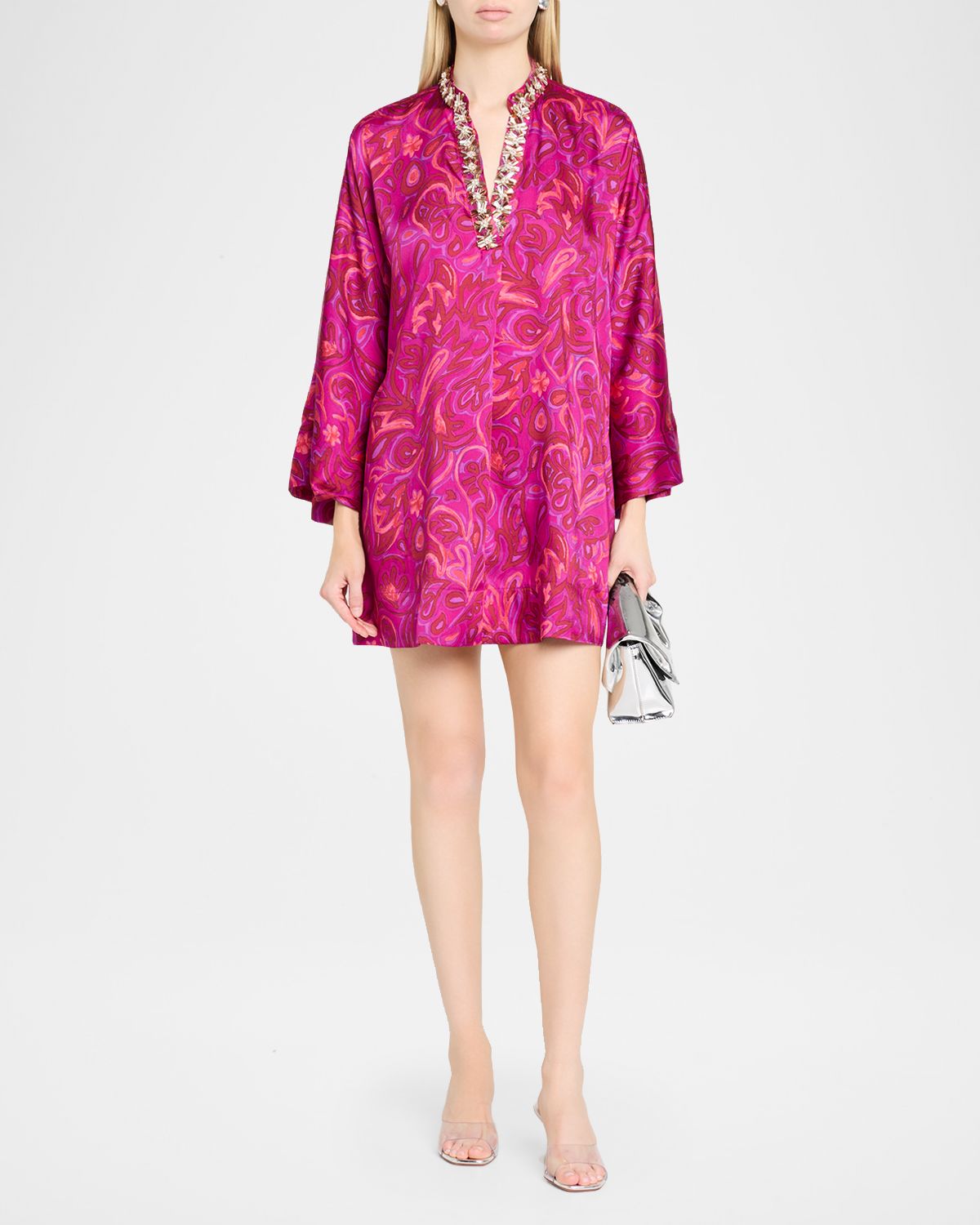 Cinq a Sept Embellished Paisley Bloom Shift Dress | Thumbnail 5 Cinq a Sept Embellished Paisley Bloom Shift Dress | Thumbnail 5