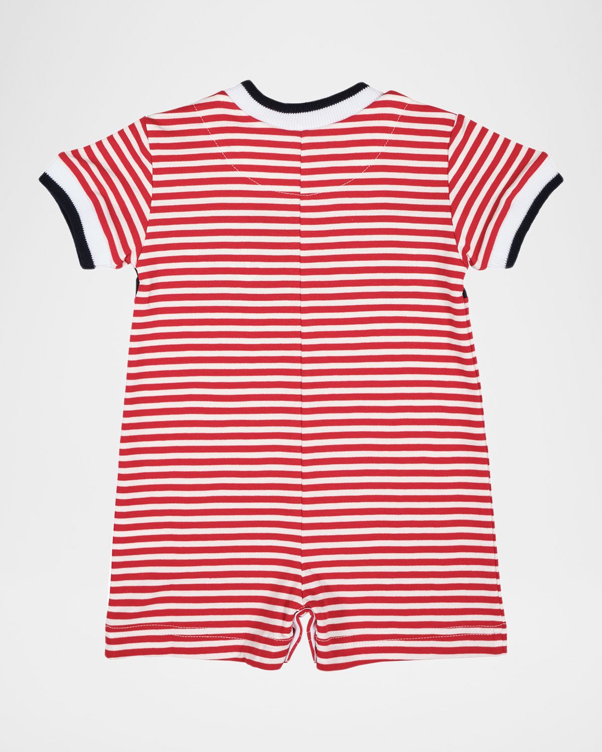 Florence Eiseman Boy 's Nautical Striped Knit Shortall, Size 3M-18M
