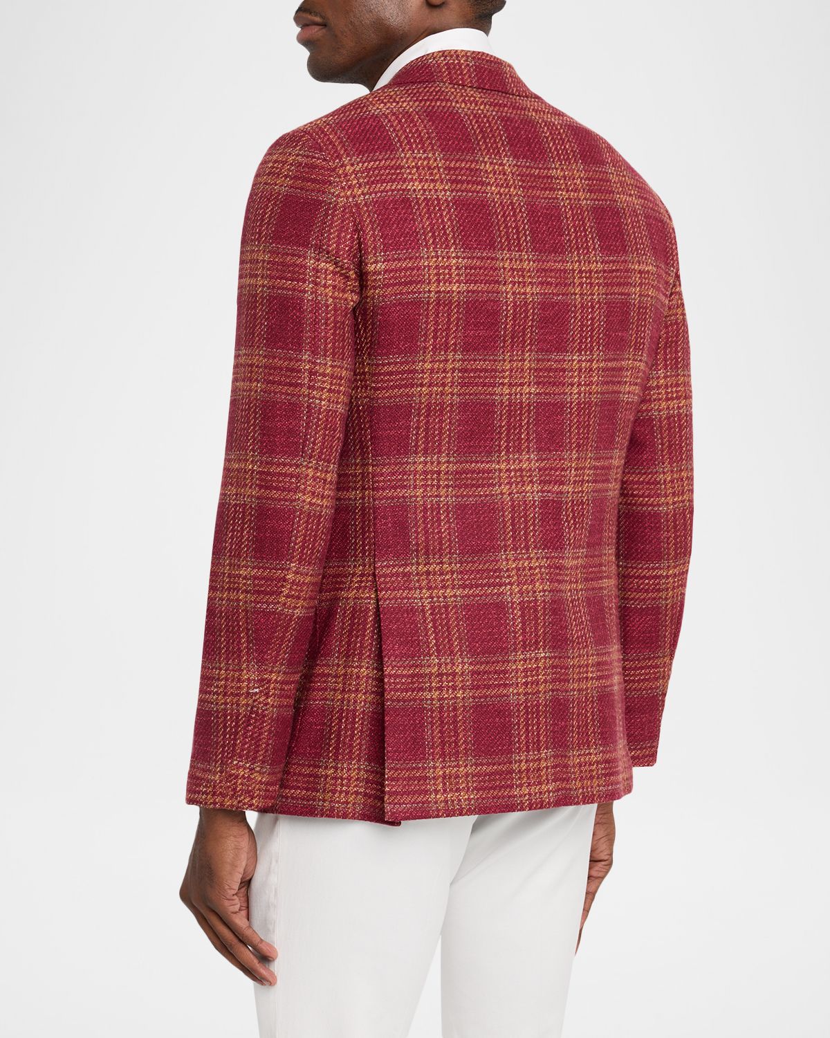 Sartorio Men 's Plaid Notch Lapel Single-Breasted Sport Coat | Thumbnail 3 Sartorio Men 's Plaid Notch Lapel Single-Breasted Sport Coat | Thumbnail 3