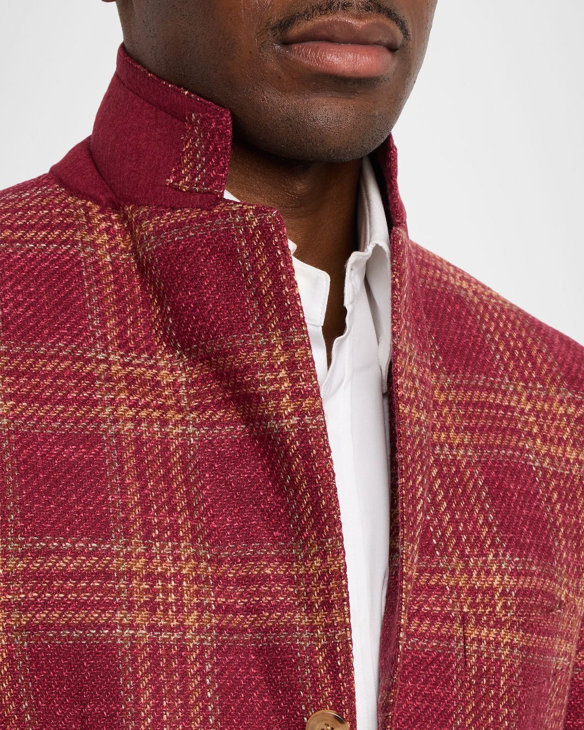 Sartorio Men 's Plaid Notch Lapel Single-Breasted Sport Coat | Thumbnail 7 Sartorio Men 's Plaid Notch Lapel Single-Breasted Sport Coat | Thumbnail 7