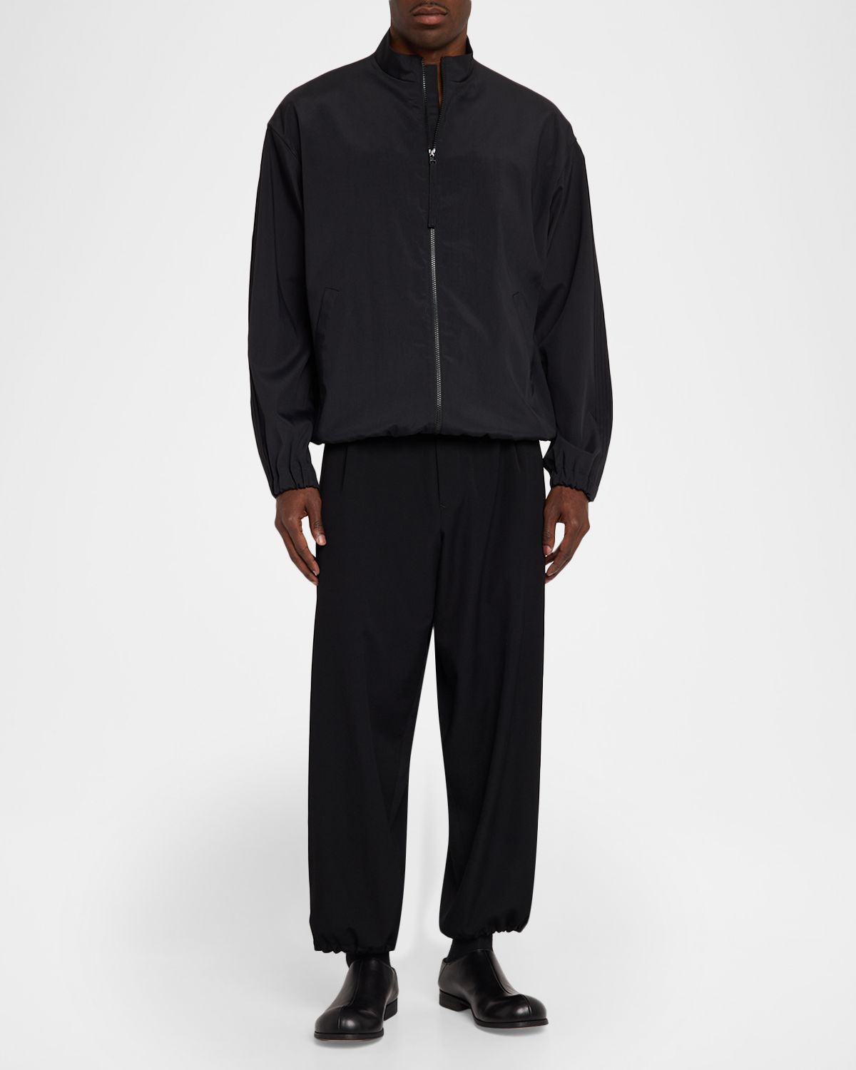 IM MEN Men 's Air Pleats Full-Zip Jacket