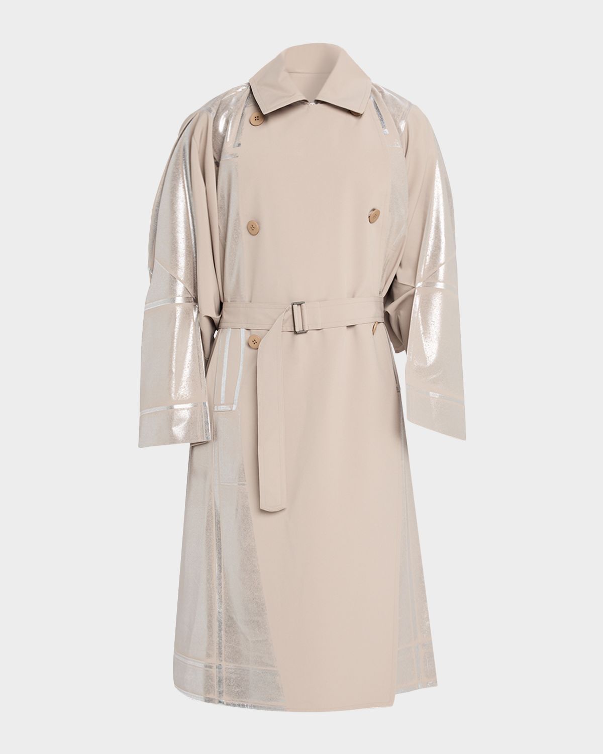 IM MEN Men 's Ginto Flat Trench Coat