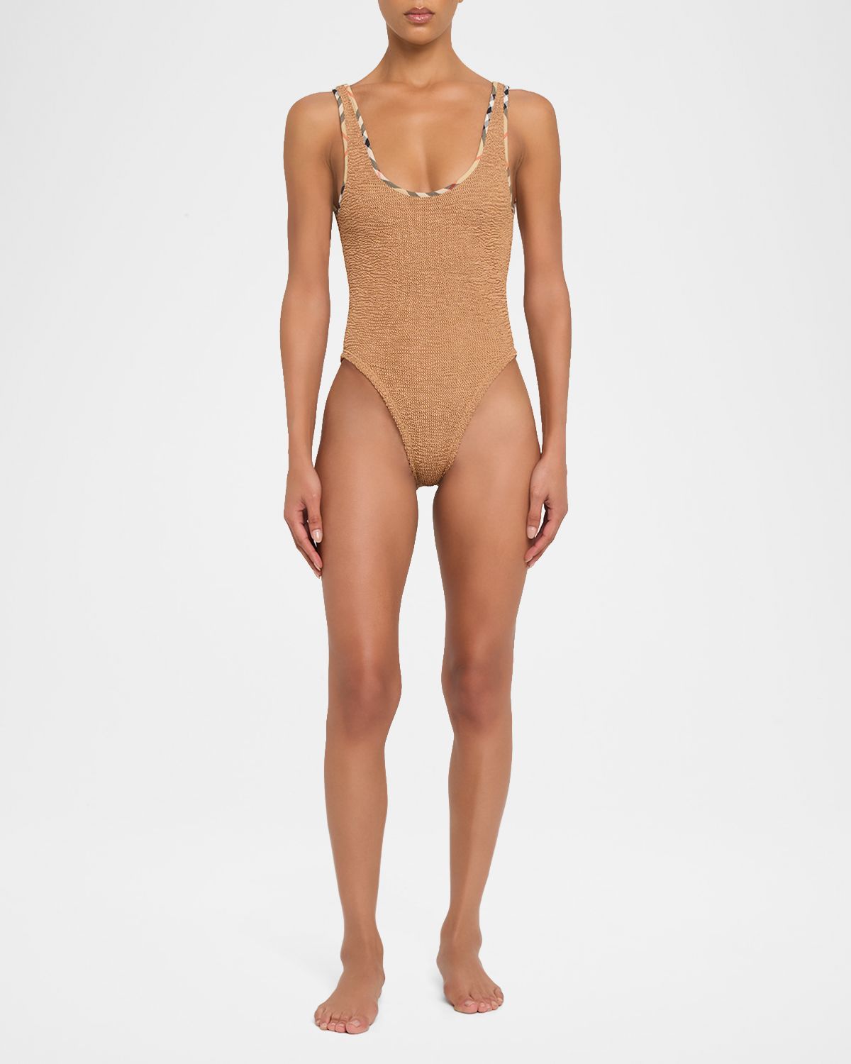 Burberry x Hunza G Faye Scoop One-Piece Swimsuit