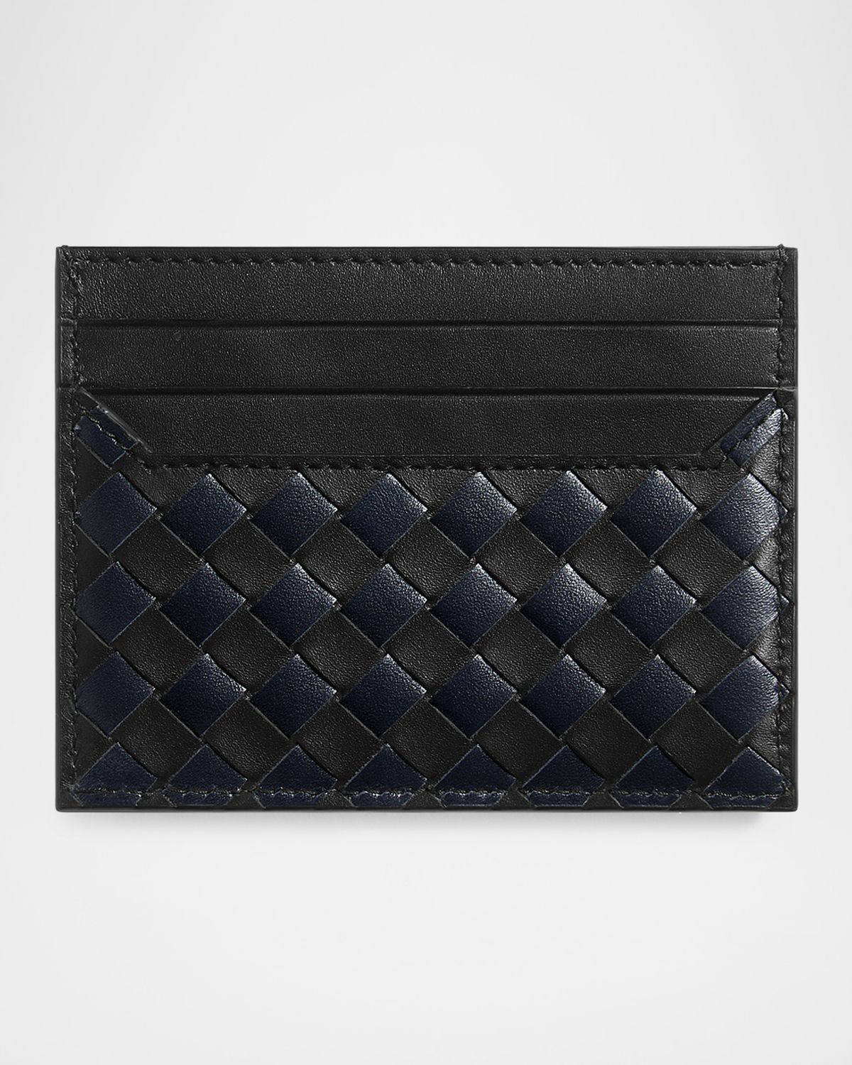 Bottega Veneta Men 's Intrecciato Piccolo Leather Card Case