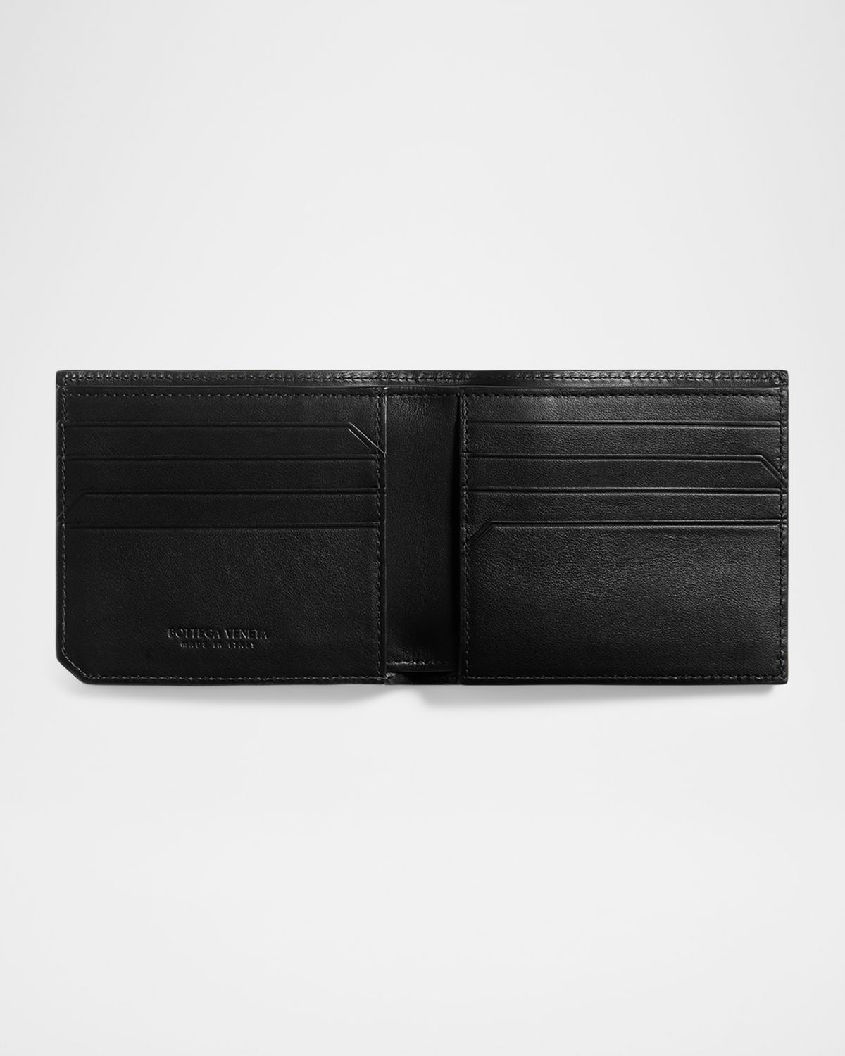 Bottega Veneta Men 's Intrecciato Piccolo Leather Bi-Fold Wallet