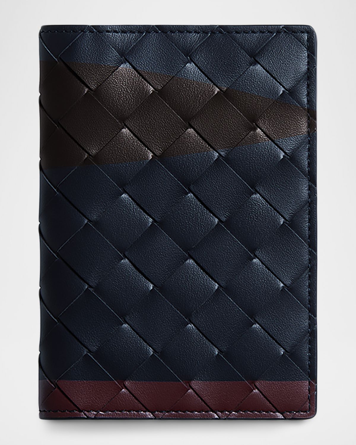 Bottega Veneta Men 's Airbrushed Intrecciato Leather Passport Case