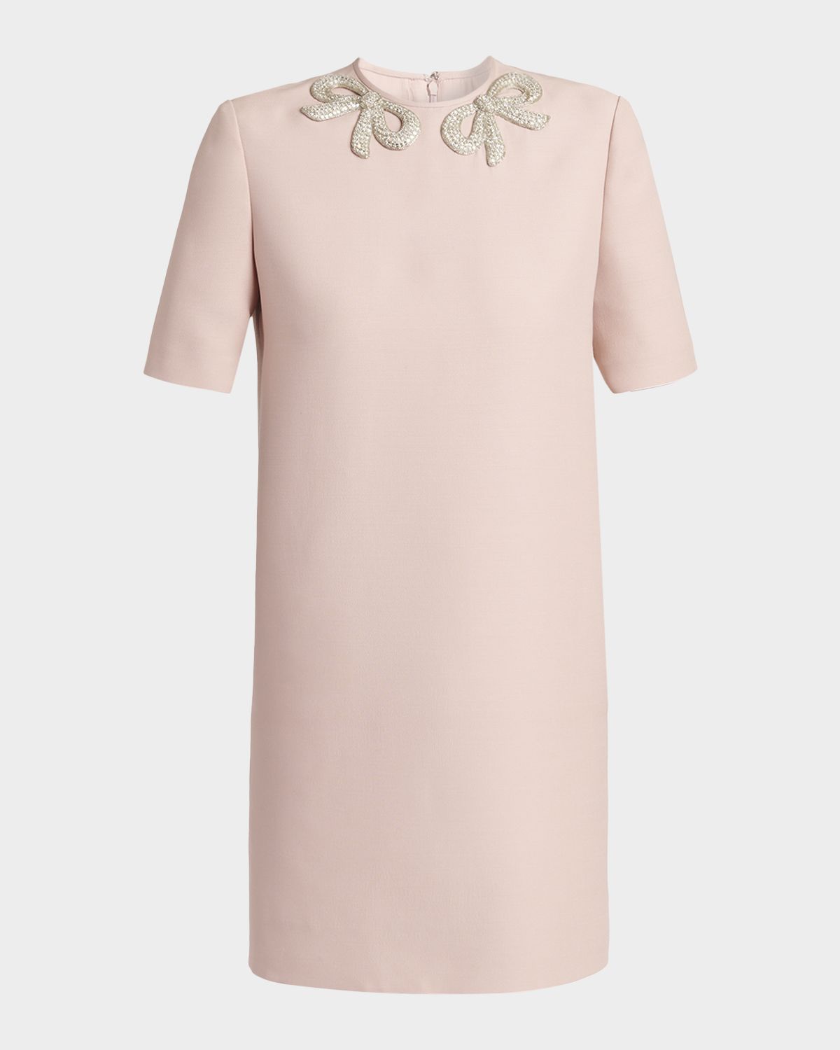 Valentino Garavani Embroidered Bow Short-Sleeve Mini Dress | Thumbnail 6