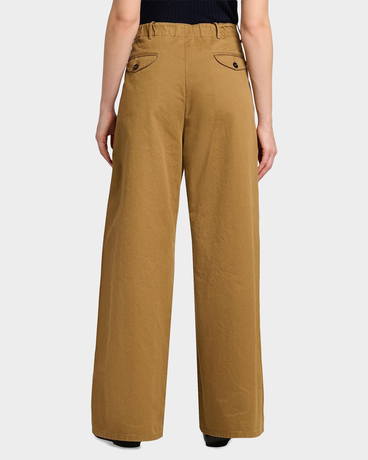 Jil Sander Pleated Cotton Wide-Leg Trousers | Thumbnail 3 Jil Sander Pleated Cotton Wide-Leg Trousers | Thumbnail 3