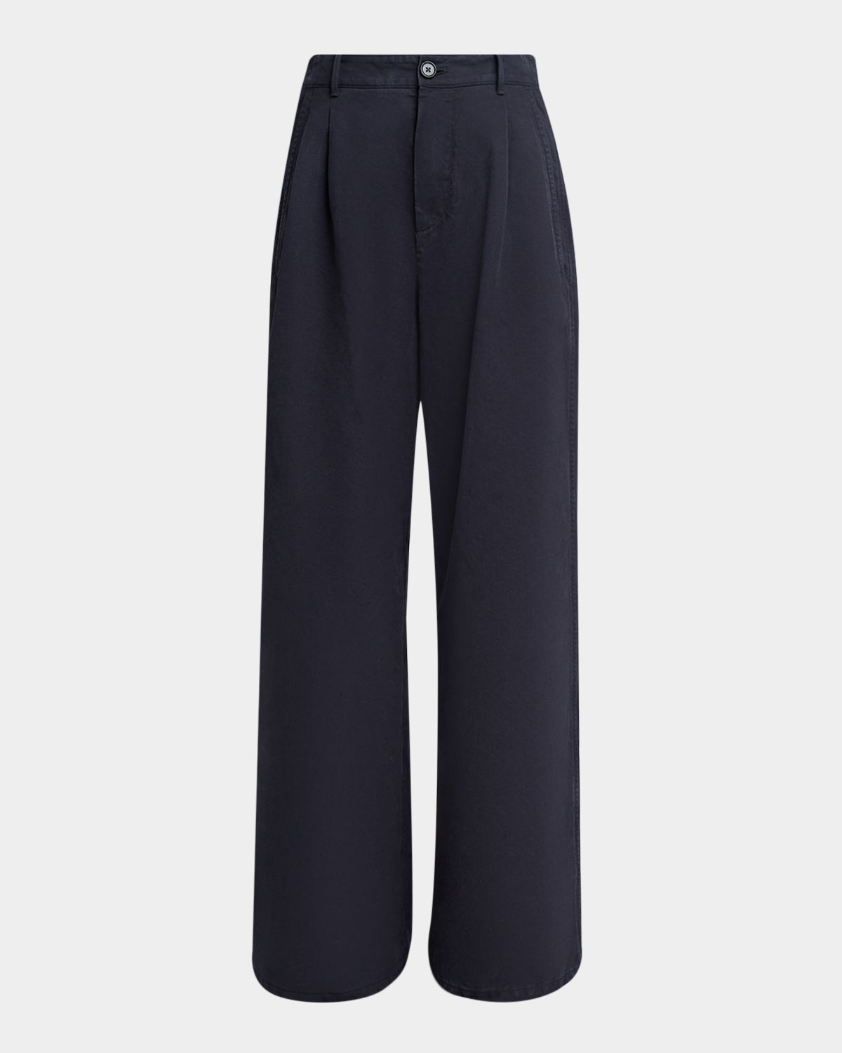 Jil Sander Pleated Cotton Wide-Leg Trousers
