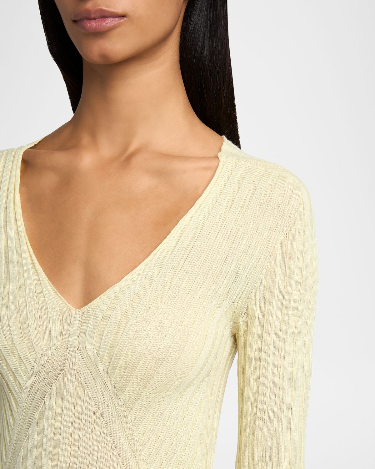 Jil Sander Cashmere-Silk V-Neck Sweater | Thumbnail 5