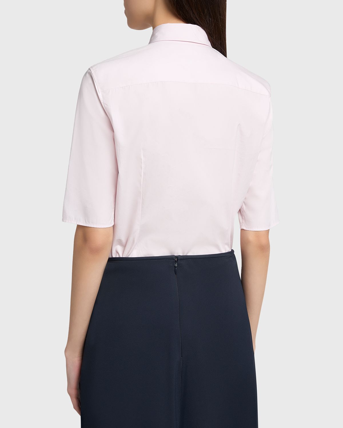 Jil Sander Elbow-Sleeve Slim Button-Down Shirt | Thumbnail 3