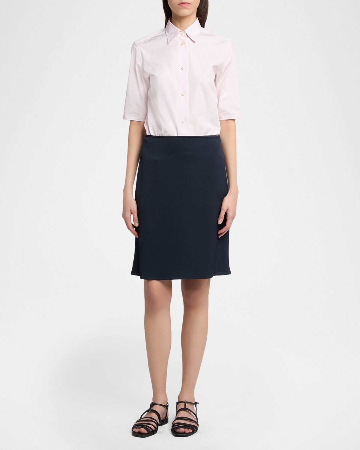 Jil Sander Viscose Knee-Length Bias Skirt | Thumbnail 2