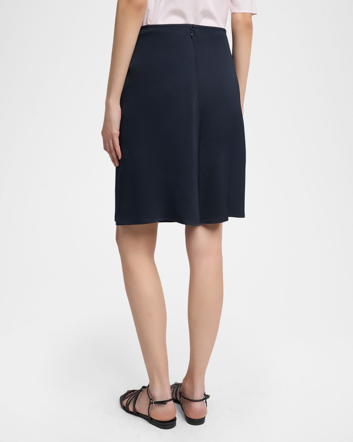 Jil Sander Viscose Knee-Length Bias Skirt | Thumbnail 3