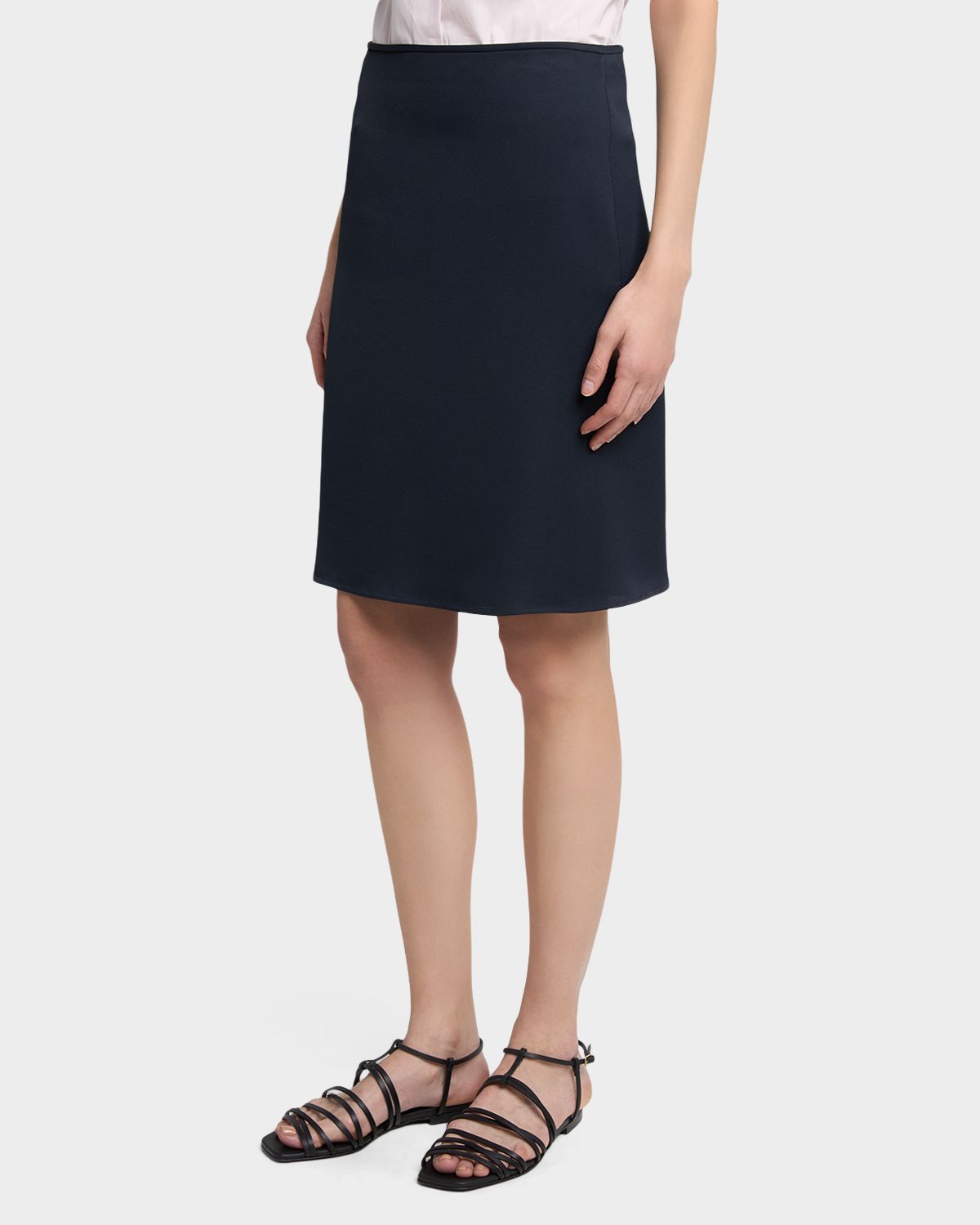 Jil Sander Viscose Knee-Length Bias Skirt | Thumbnail 4
