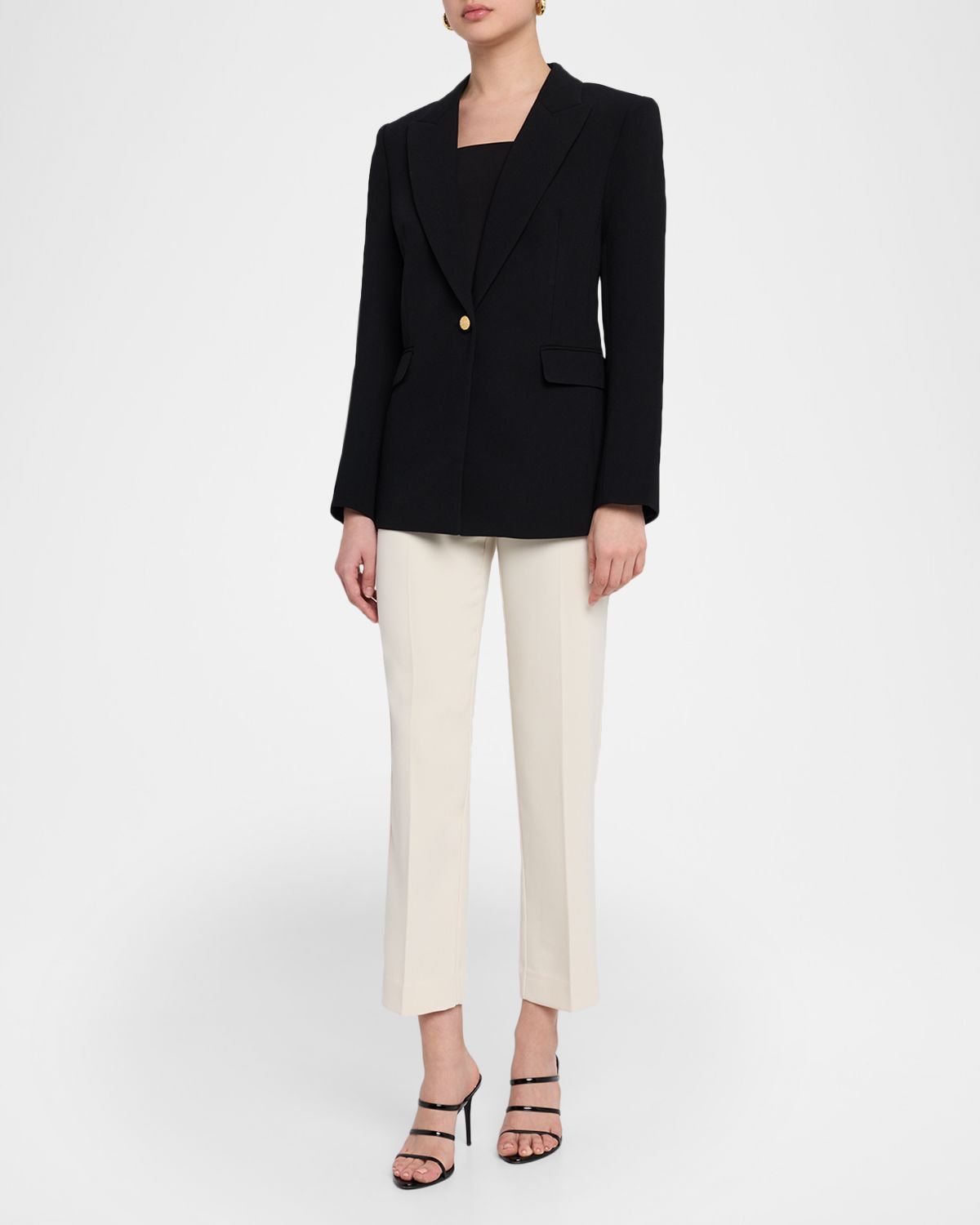 Kobi Halperin Rue Single-Button Crepe Jacket