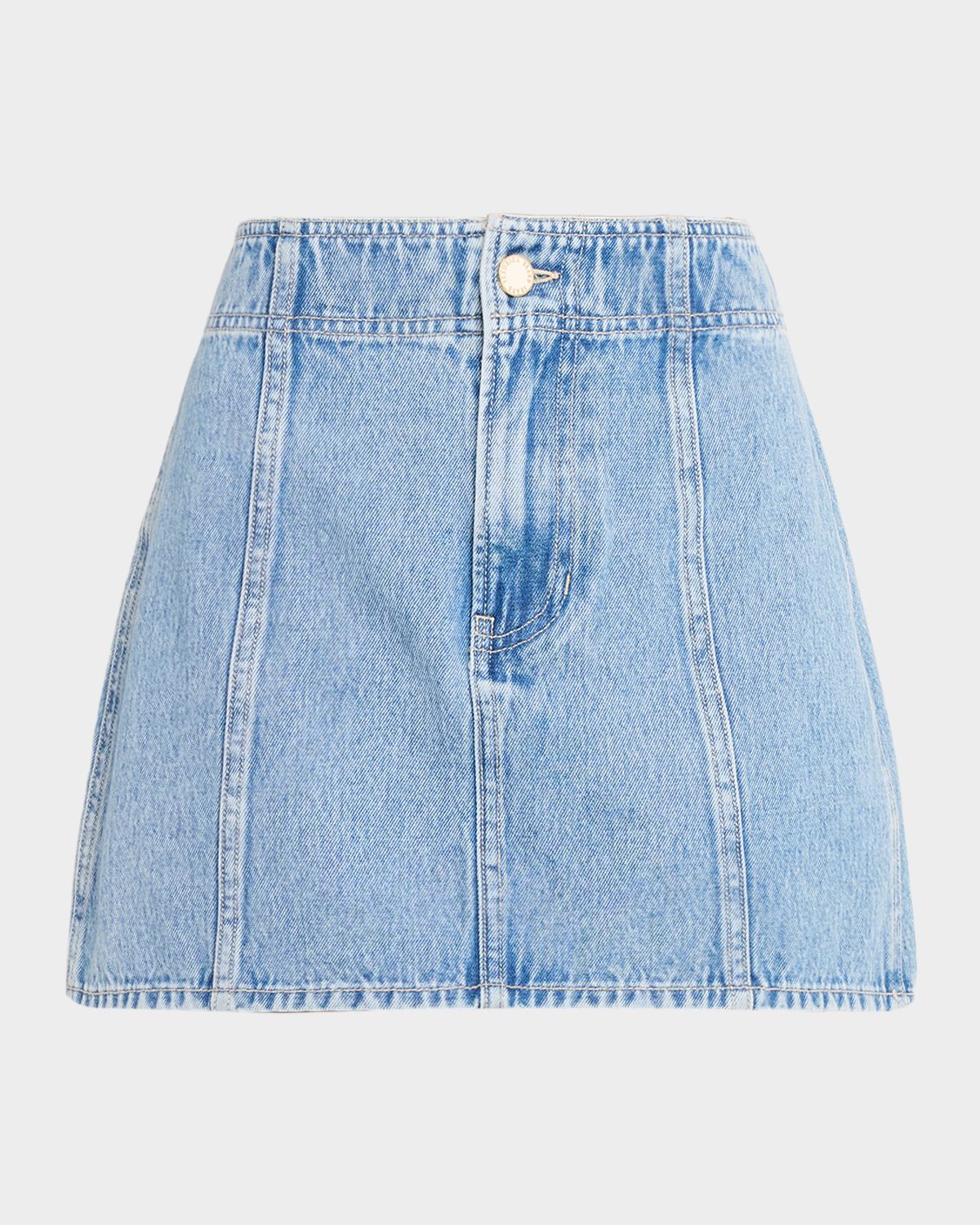 Veronica Beard Marquita A-Line Denim Mini Skirt