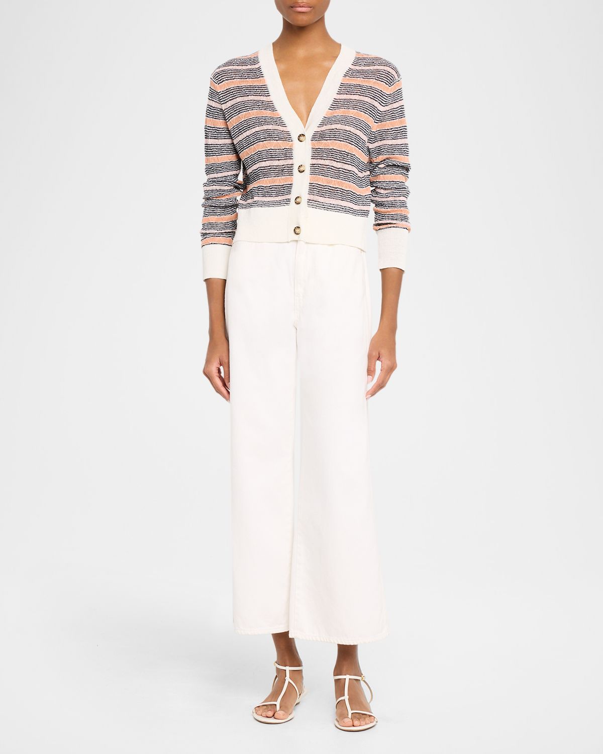 Veronica Beard Ingraham Stripe Cardigan