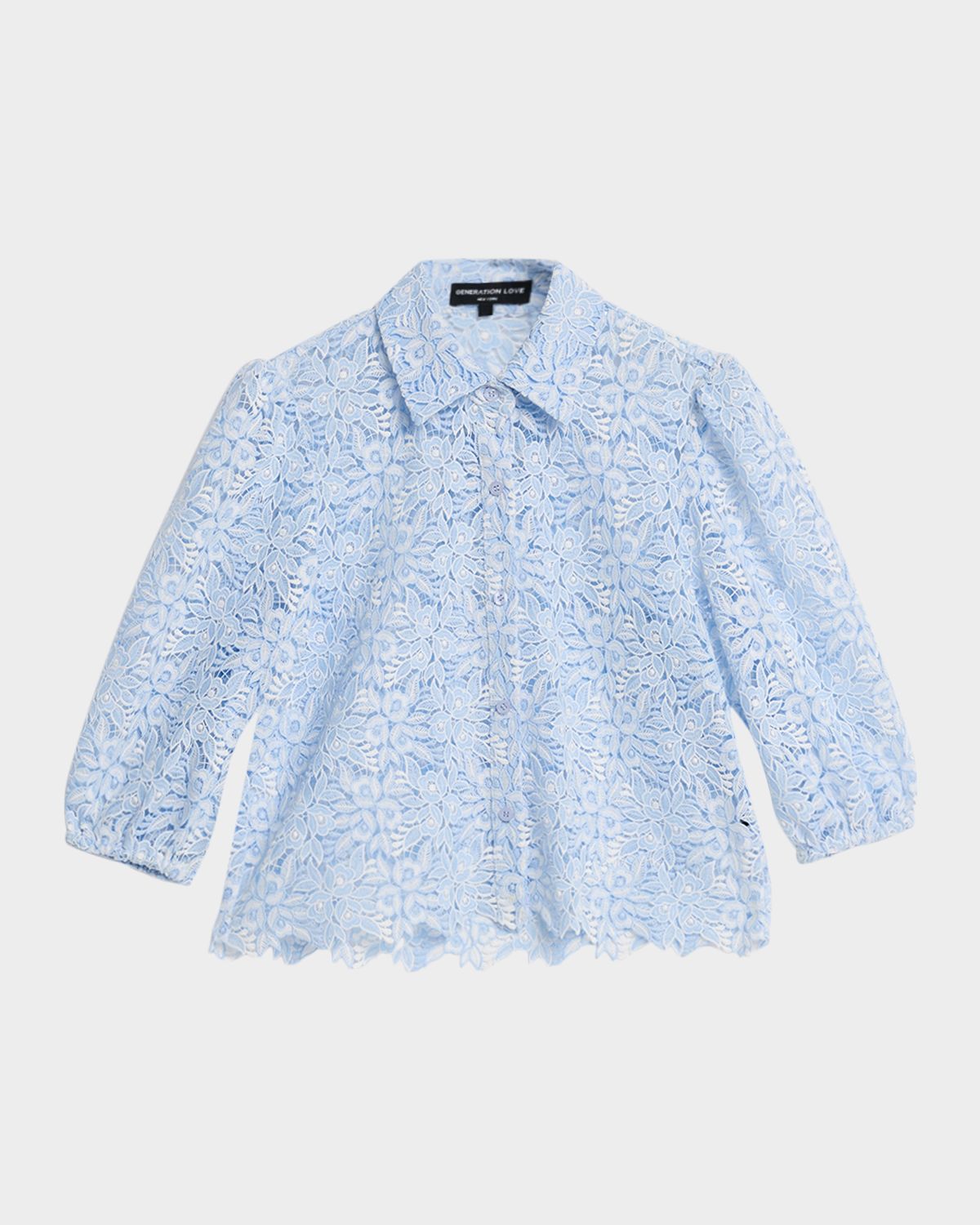 Generation Love Tammy Two-Tone Lace Blouse