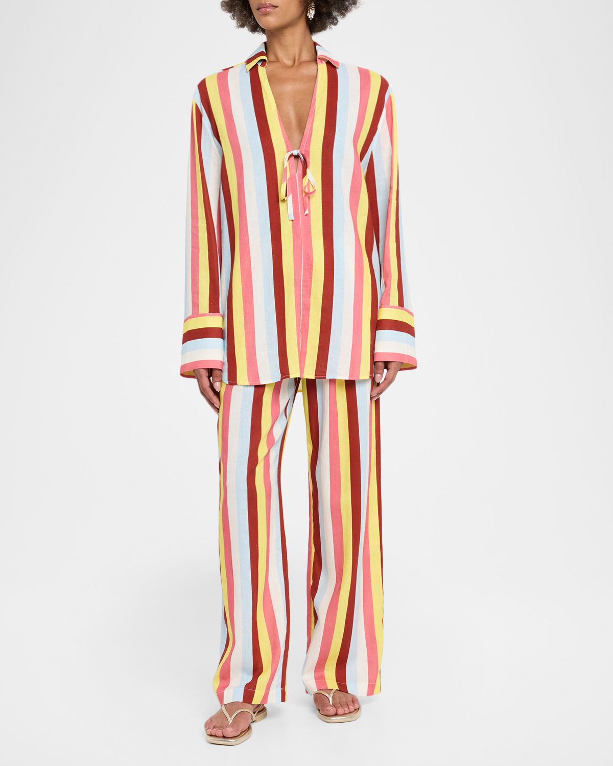 Solid and Striped The Livia Striped Linen Tunic