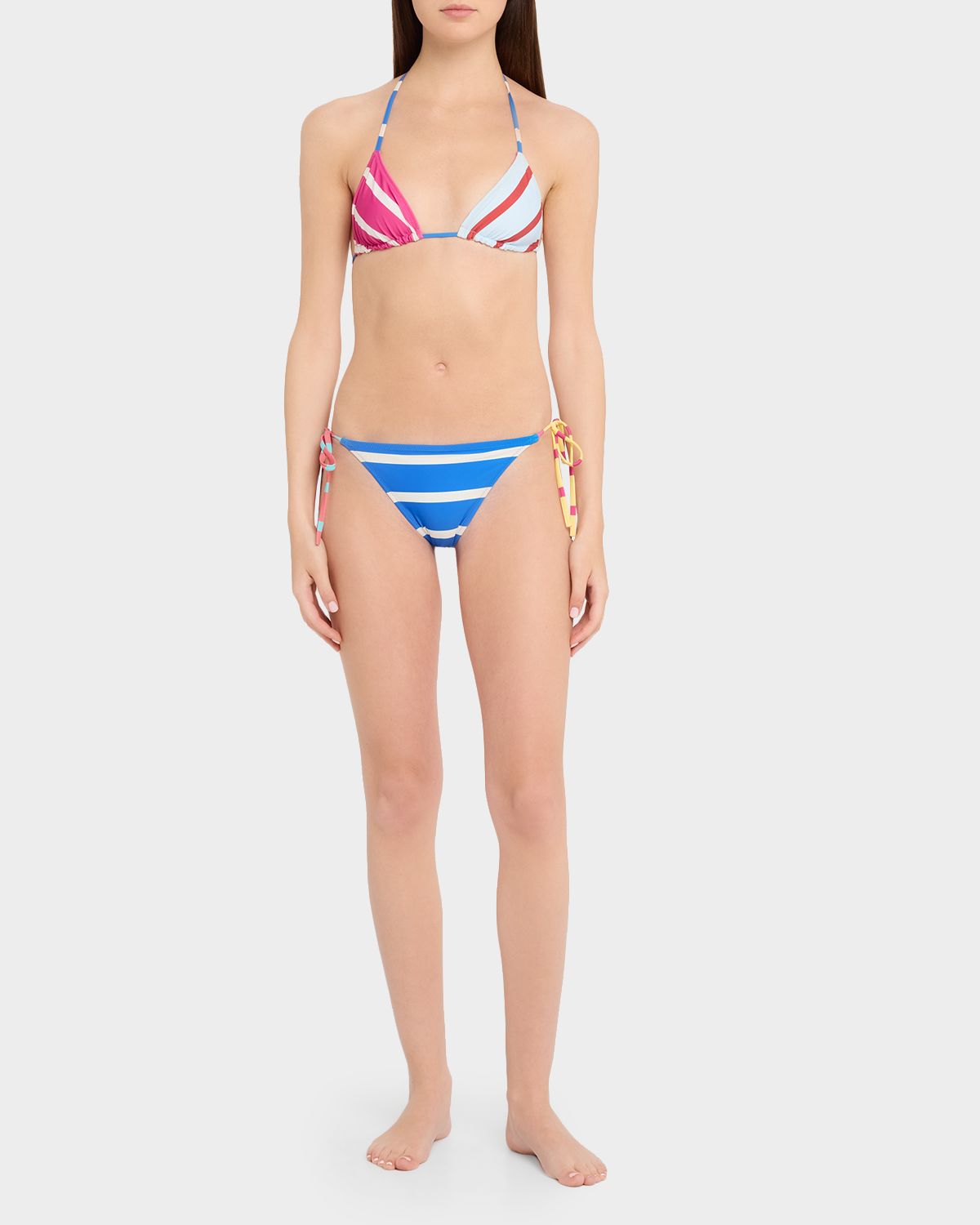 Solid and Striped The Iris Colorblock Stripe Bikini Bottoms