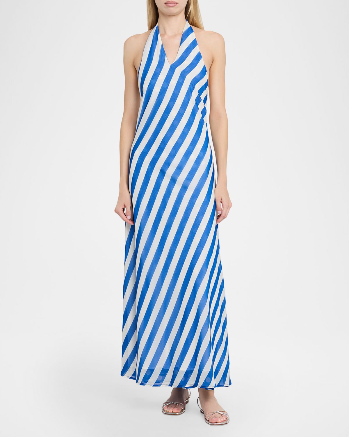 Solid and Striped The Brisa Striped Halter Maxi Dress | Thumbnail 2 Solid and Striped The Brisa Striped Halter Maxi Dress | Thumbnail 2