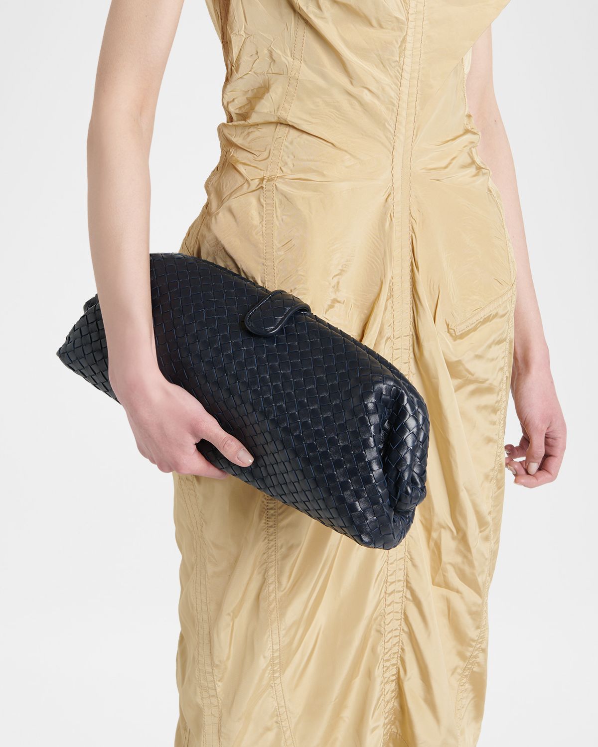 Bottega Veneta Lauren 1979 Leather Clutch Bag