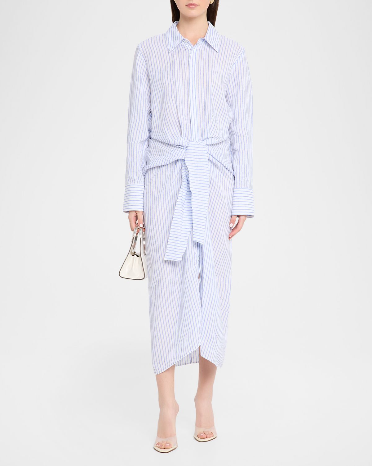 A.L.C. Mila Stripe Linen Shirtdress | Thumbnail 5 A.L.C. Mila Stripe Linen Shirtdress | Thumbnail 5