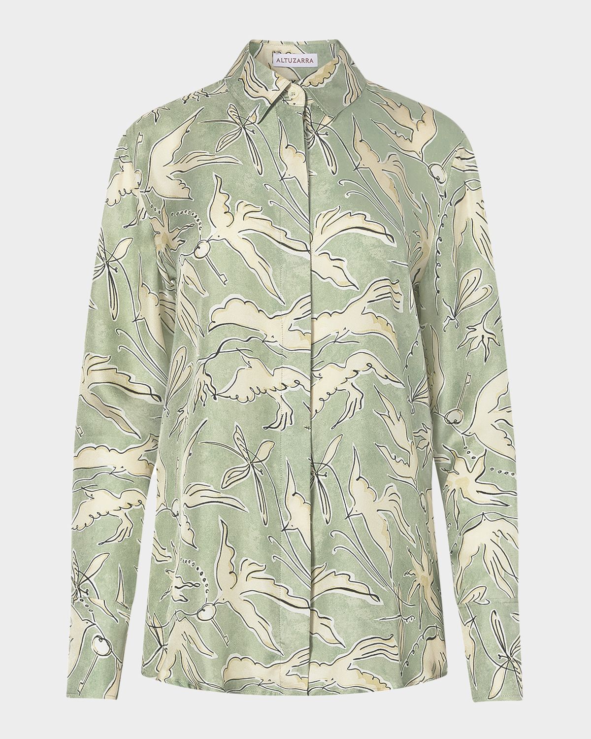 Altuzarra Chika Printed Silk Top | Thumbnail 7 Altuzarra Chika Printed Silk Top | Thumbnail 7
