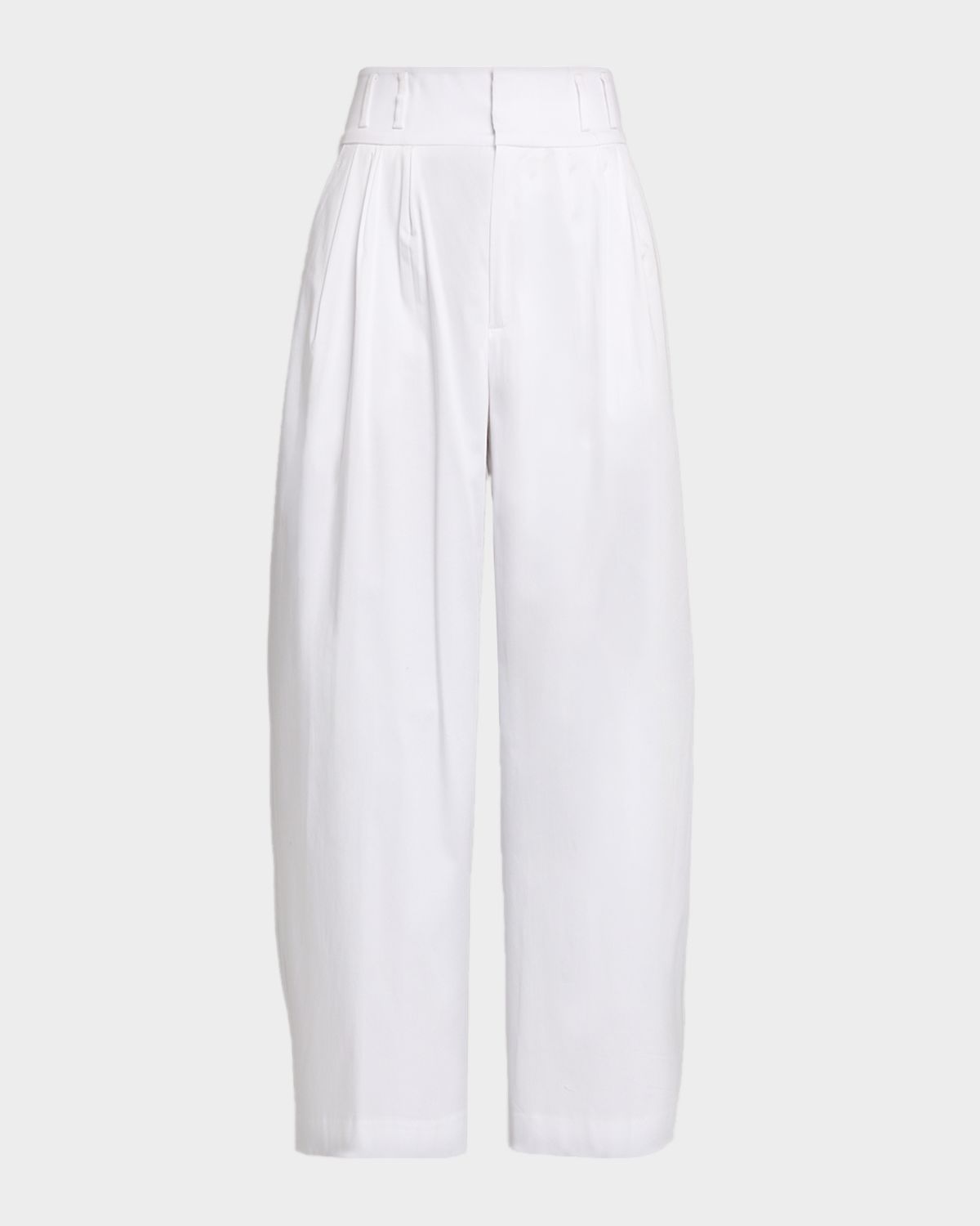 Altuzarra Wilson Double-Pleated Wide-Leg Ankle Pants