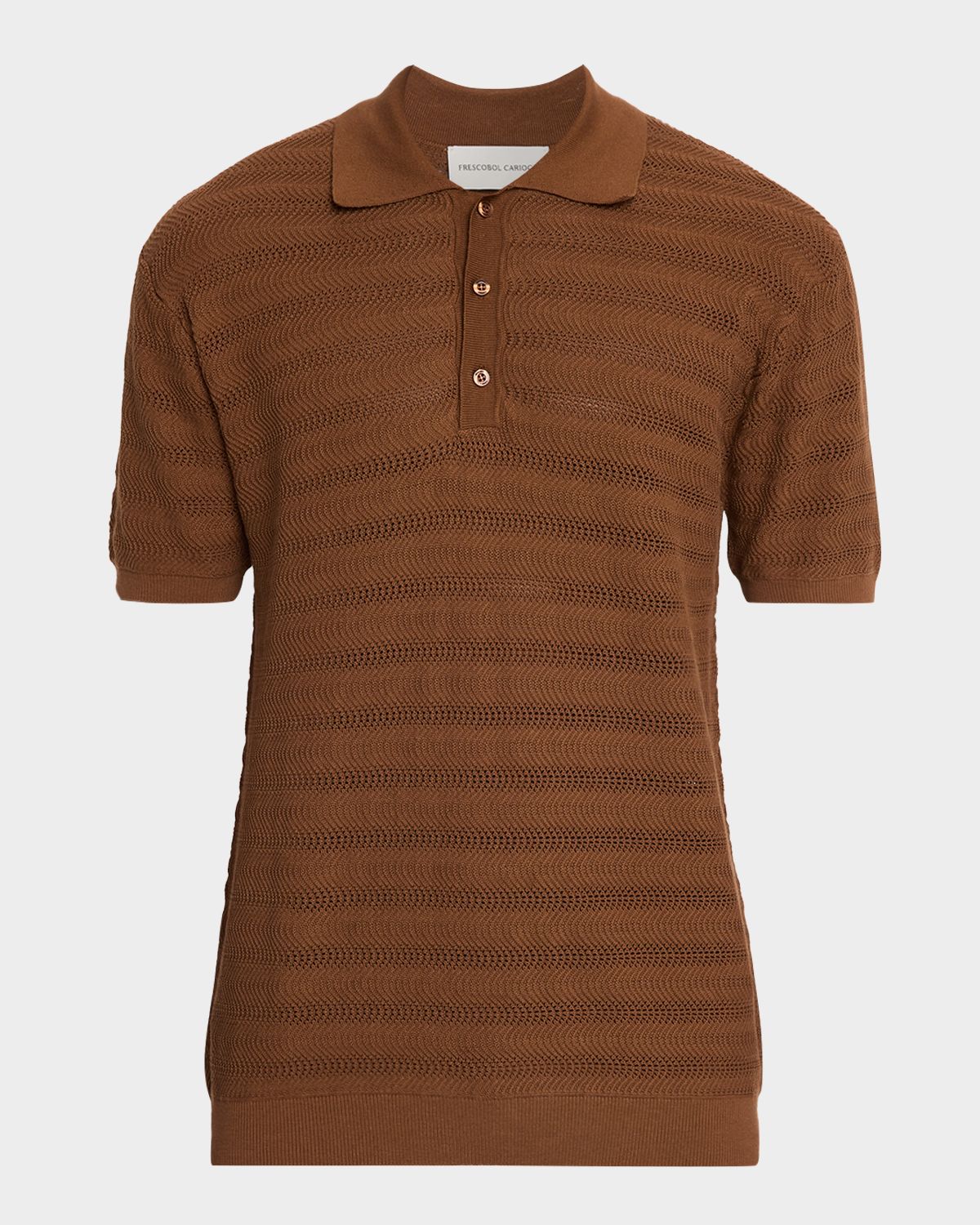 Frescobol Carioca Men 's Vidal Cotton Jacquard Polo Shirt