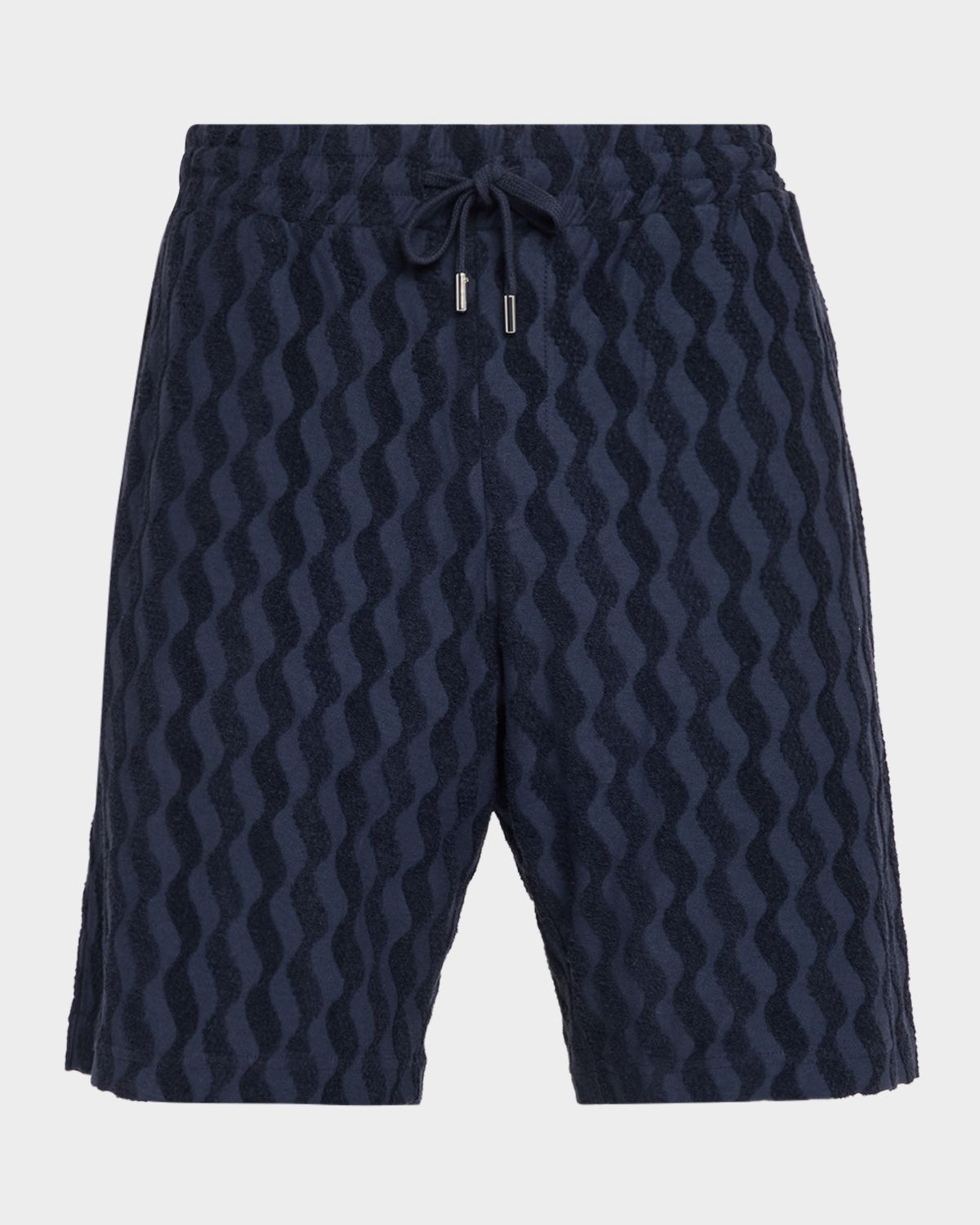 Frescobol Carioca Men 's Augusto Listra Jacquard Drawstring Shorts