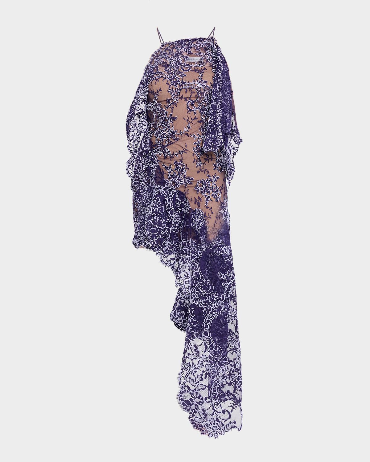 Christopher Esber Iris Floating Lace Mini Dress