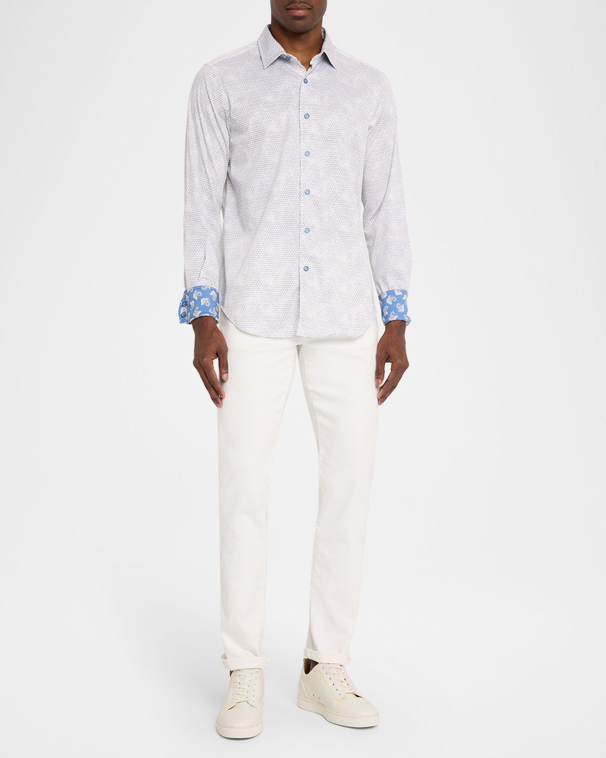 Robert Graham Men 's Akehurst Geometric Stretch Sport Shirt