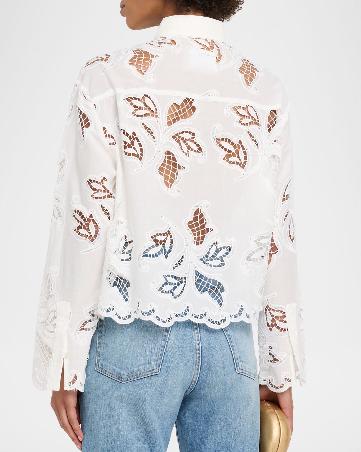 CISSA The Shorty Embroidered Button-Front Shirt | Thumbnail 3 CISSA The Shorty Embroidered Button-Front Shirt | Thumbnail 3