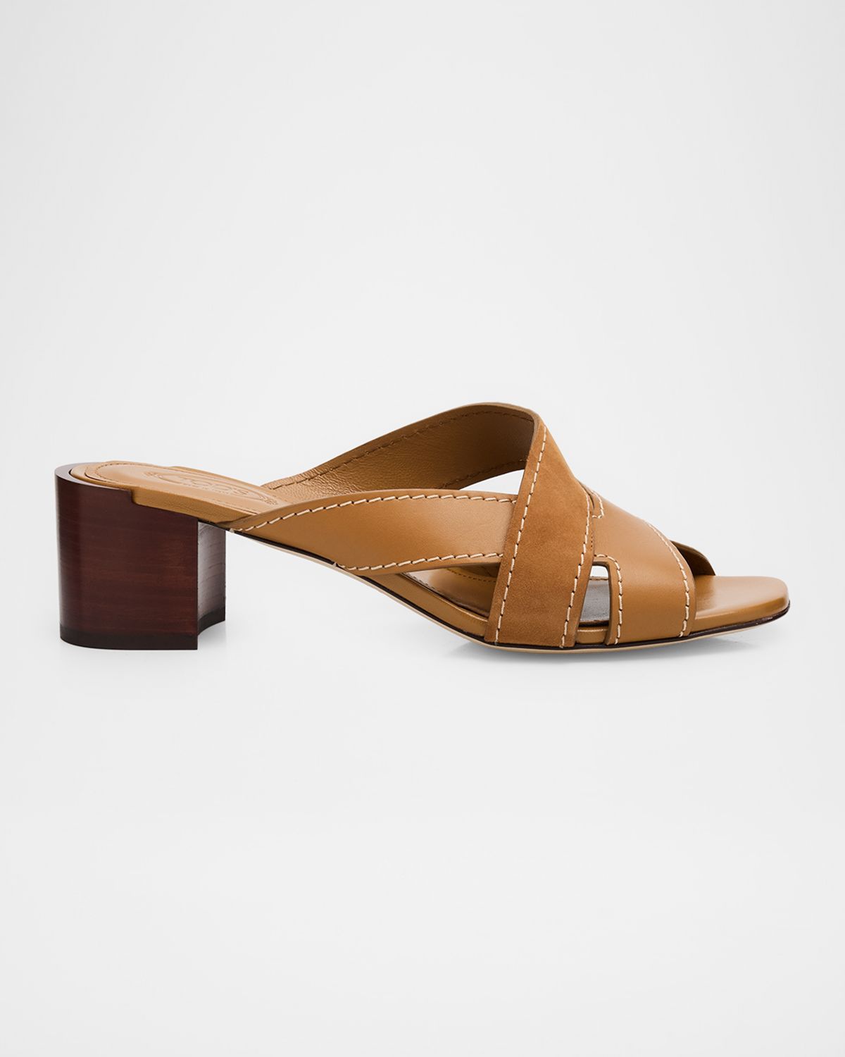 Tod 's 55mm Mixed Leather Block-Heel Sandals | Thumbnail 7 Tod 's 55mm Mixed Leather Block-Heel Sandals | Thumbnail 7