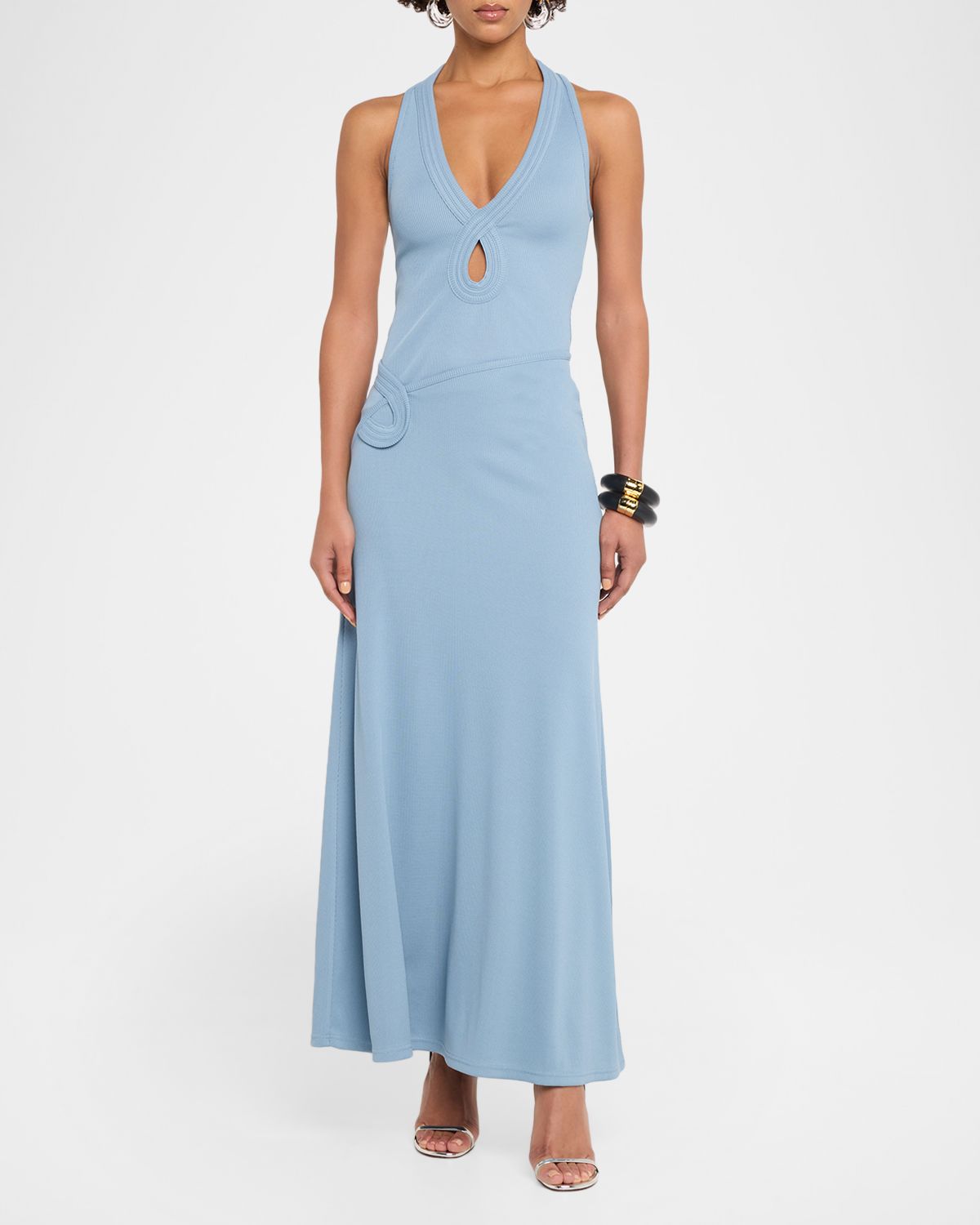 Christopher Esber Verner Embroidered Maxi Skirt