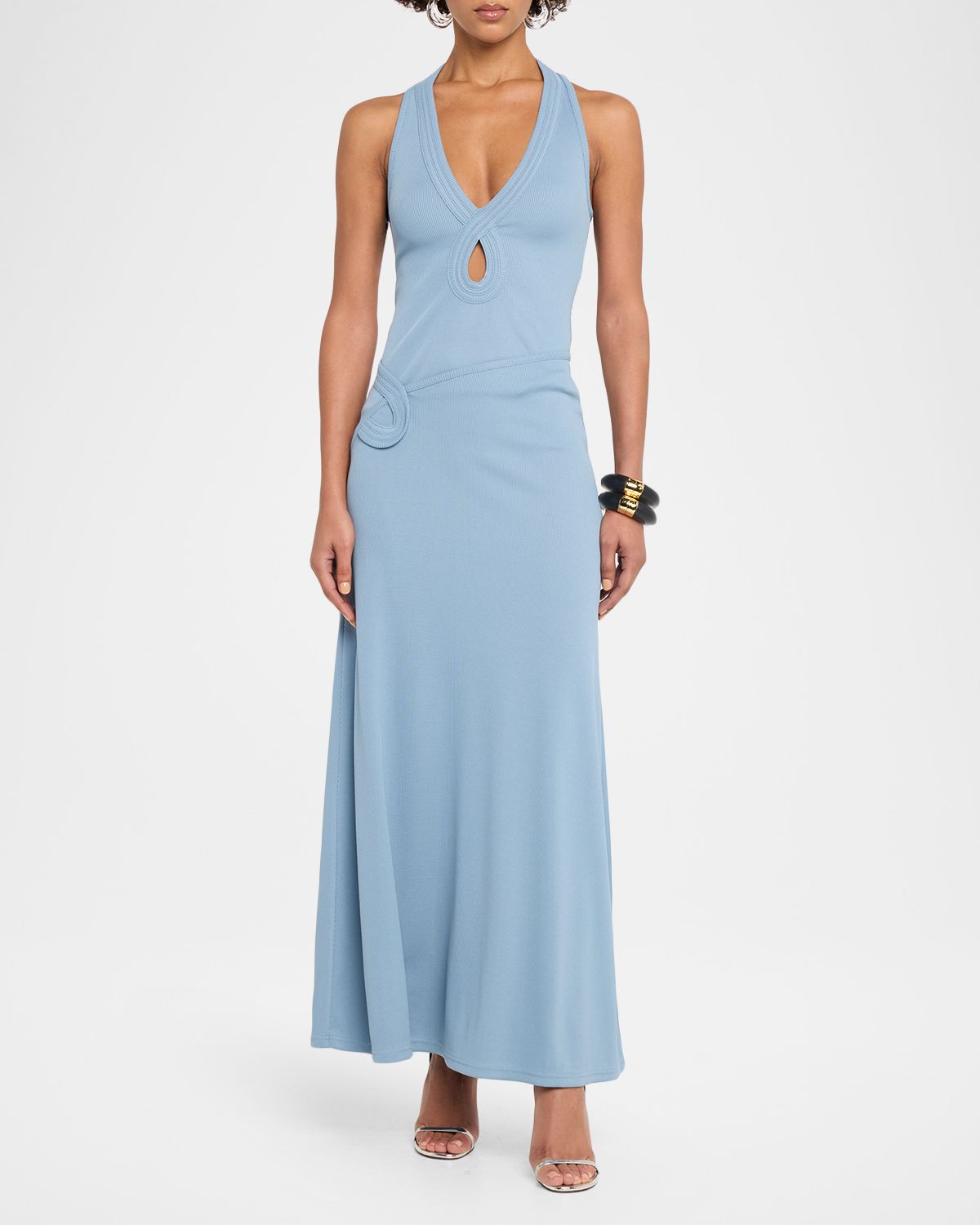 Christopher Esber Multi-Verner Loop V-Neck Tank Top