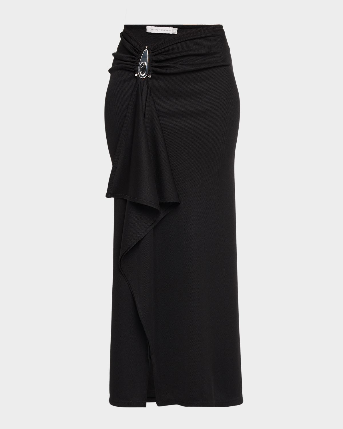 Christopher Esber Crystal Pendant Cascade Skirt